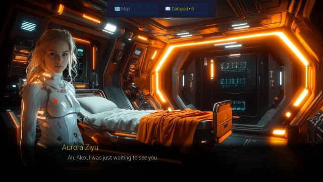 Aurora Ziyu in the infirmary