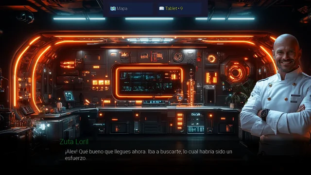 Zuta Loril en la cocina